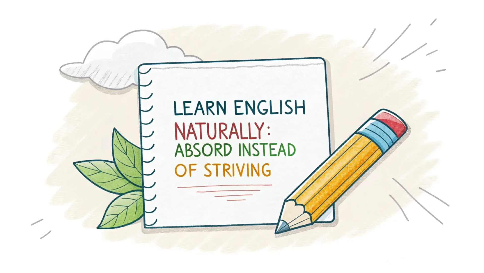 Natural English Learning: Absorption Over Effort